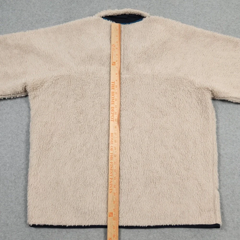 Patagonia Retro X Jacket Mens 2XL Natural Beige Oatmeal Deep Pile Fleece Outdoor - Picture 8 of 11